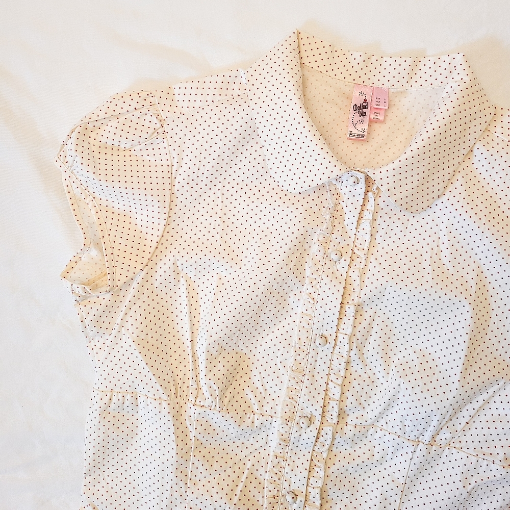 DOLLED UP polka dot Top 《sz L》